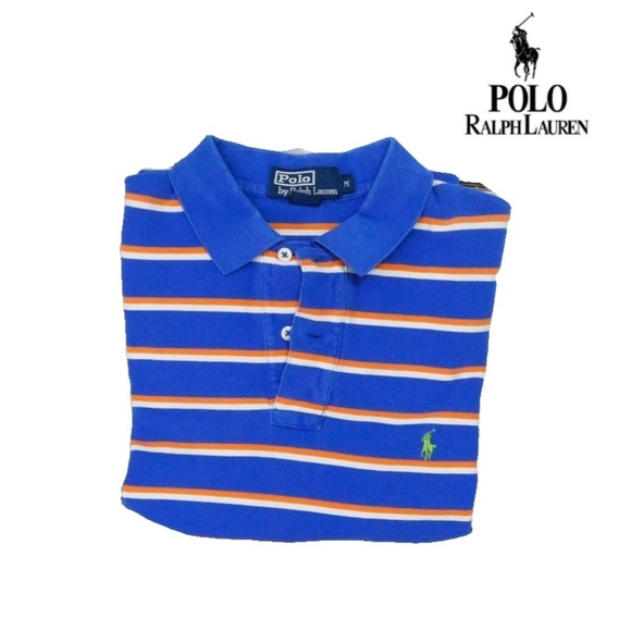 POLO RALPH LAUREN MENS L COTTON STRIPE POLO - Picture 2 of 4